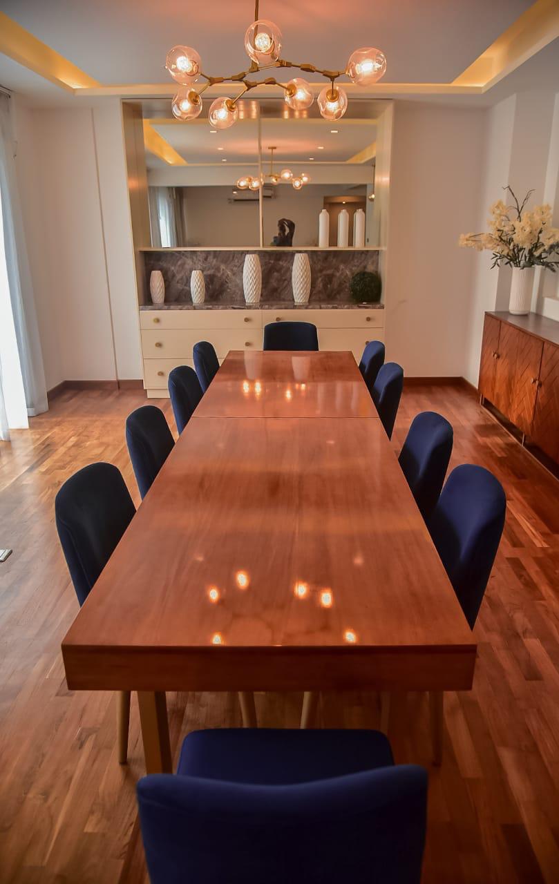 Elegant penthouse dining area in premium Colombo 7 apartment